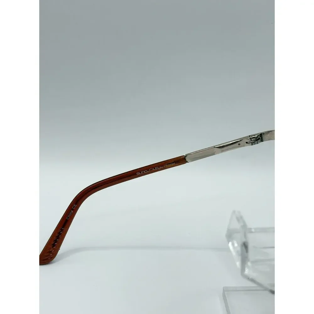 Suncloud by Polaroid Aviator Polarized Sunglasses Brown Lens Metal Unisex